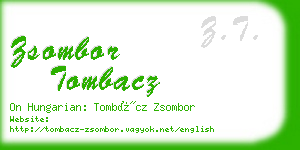 zsombor tombacz business card